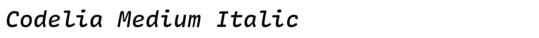 Codelia Medium Italic image